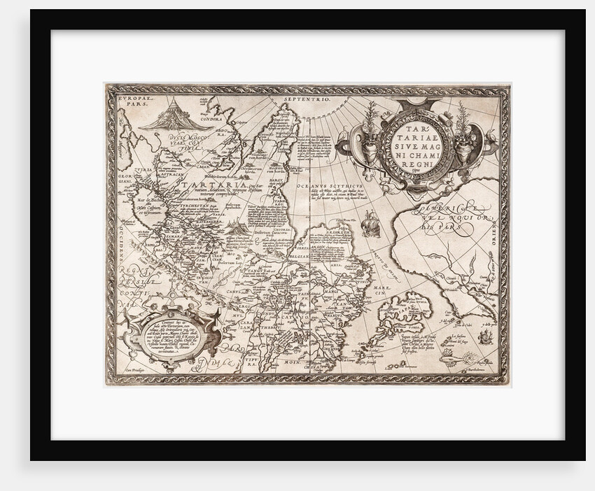 Map of Russia by Abraham Ortelius