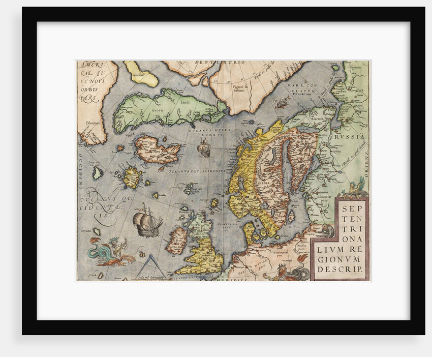 The Baltic Sea by Abraham Ortelius