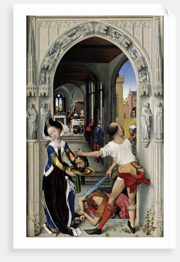 The Beheading of Saint John the Baptist (The Altar of St. John, right panel), ca 1455 by Rogier van der Weyden