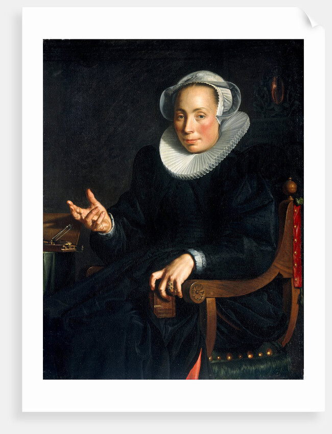 Portrait of Christina Wtewael van Halen, 1601 by Joachim Wtewael