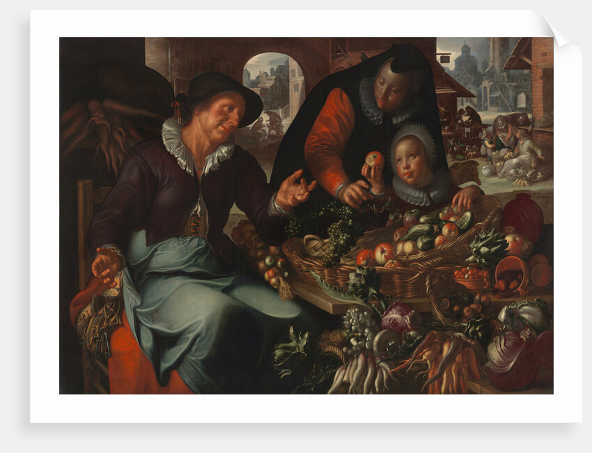 The fruit and vegetable seller, c. 1618 by Joachim Wtewael
