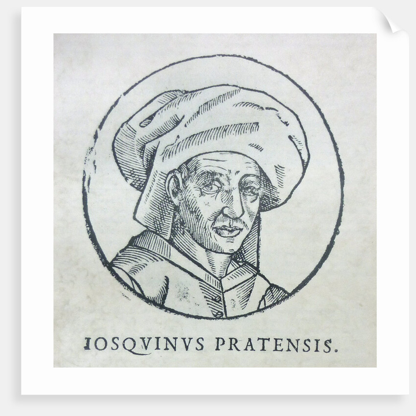 Portrait of the Composer Josquin des Prez, c. 1610 by Anonymous