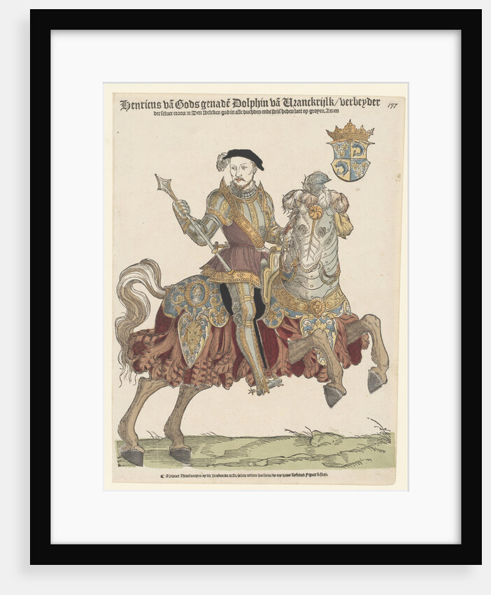 Portrait of King Henry II of France on horseback, 1542-1543 by Cornelis Anthonisz.