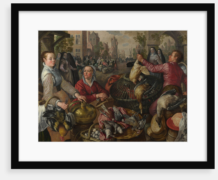 The Four Elements: Air. A Poultry Market with the Prodigal Son in the Background, 1569 by Joachim Beuckelaer