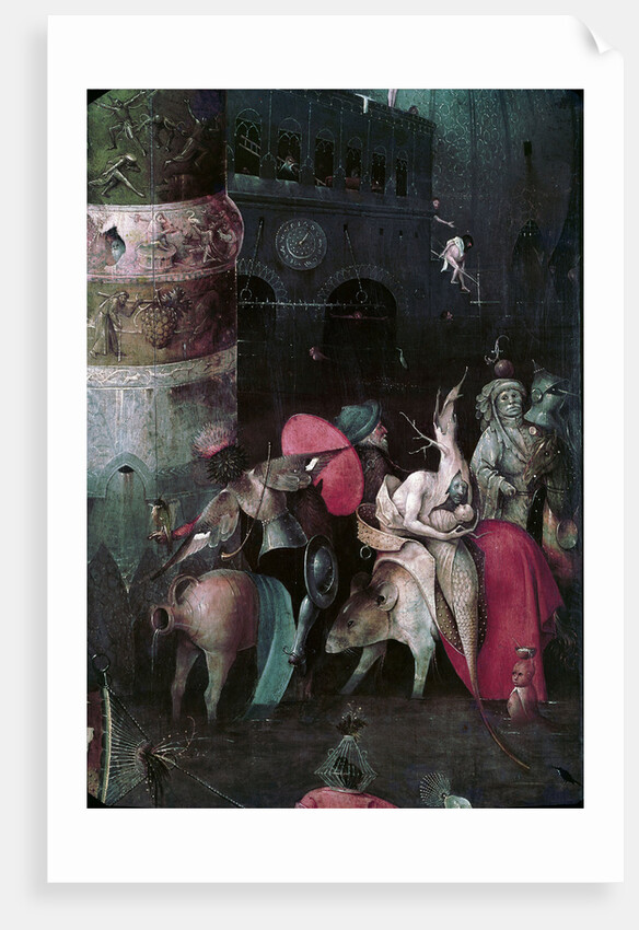 The Temptation of Saint Anthony (Detail of central panel of a triptych), Between 1495 and 1515 by Hieronymus Bosch