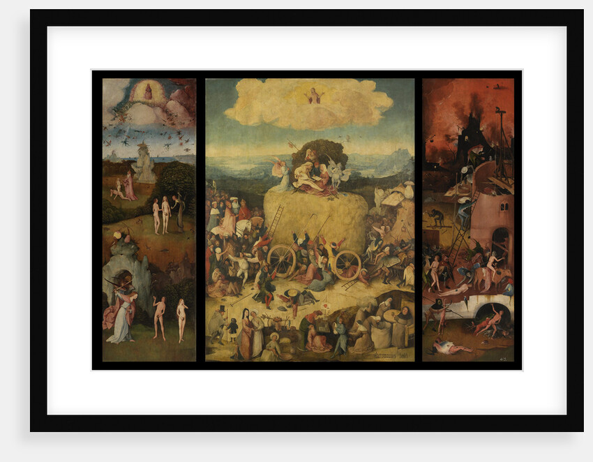 The Haywain (Triptych), c. 1516 by Hieronymus Bosch