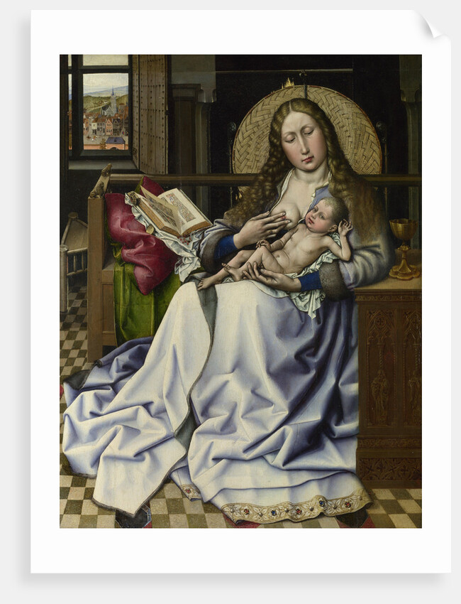 The Virgin and Child before a Firescreen, c. 1440 by Robert Campin