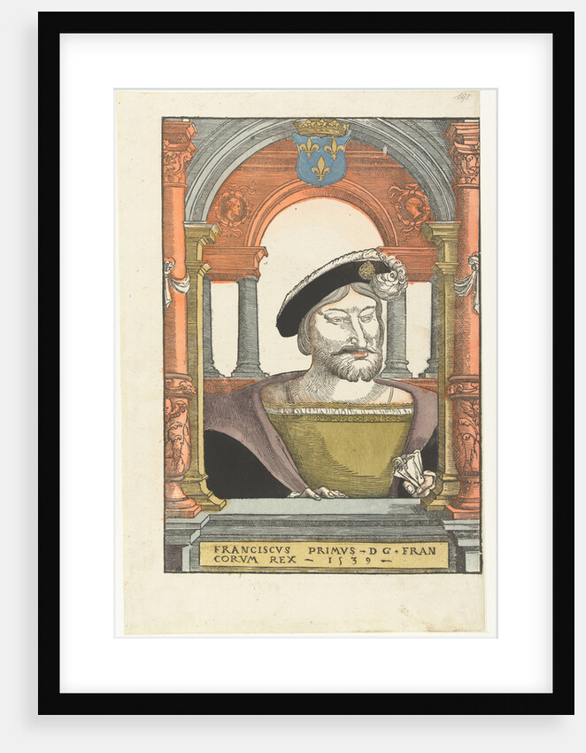 Portrait of Francis I, King of France, Duke of Brittany, Count of Provence, 1539 by Pieter Coecke van Aelst the Elder