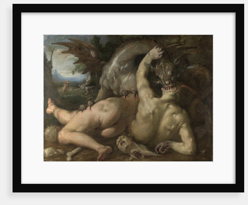 Two Followers of Cadmus devoured by a Dragon, 1588 by Cornelis Cornelisz. van Haarlem