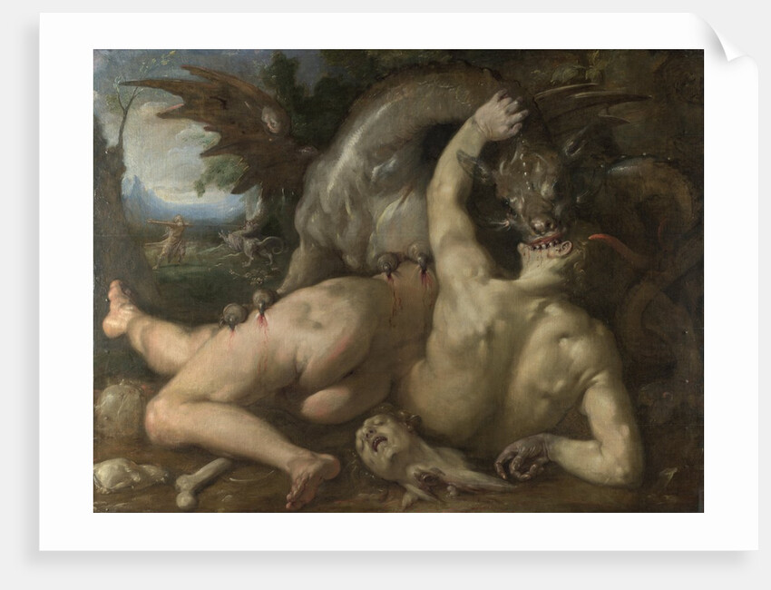Two Followers of Cadmus devoured by a Dragon, 1588 by Cornelis Cornelisz. van Haarlem