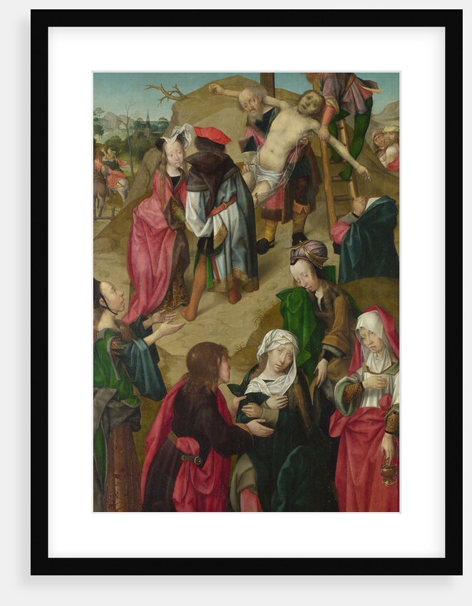 The Deposition (Triptych: Scenes from the Passion of Christ, right panel), c. 1510 by Master of Delft