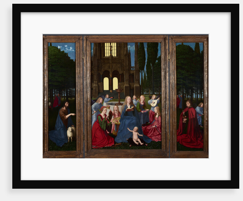 The Virgin and Child with Saints and Angels in a Garden, c. 1500 by Netherlandish master