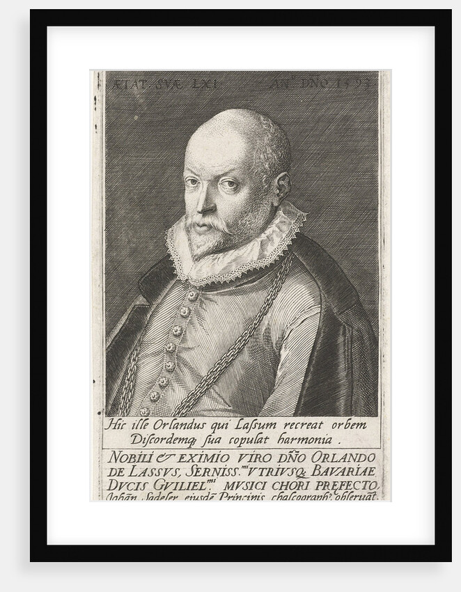 Portrait of the Composer Orlando di Lasso, 1593 by Jan Sadeler the Elder
