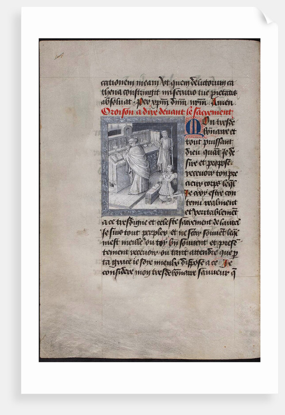 Holy Mass with Philip the Good. (The Book of Hours of Philip of Burgundy), ca 1455 by Jean Tavernier