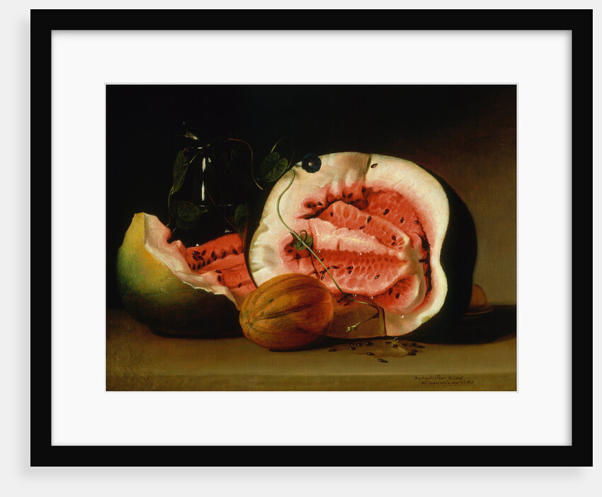 Melons and Morning Glories, 1813 by Raphaelle Peale