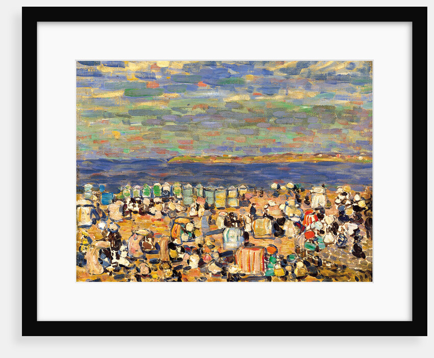 Beach at St. Malo, c. 1907 by Maurice Brazil Prendergast