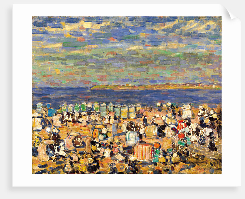 Beach at St. Malo, c. 1907 by Maurice Brazil Prendergast