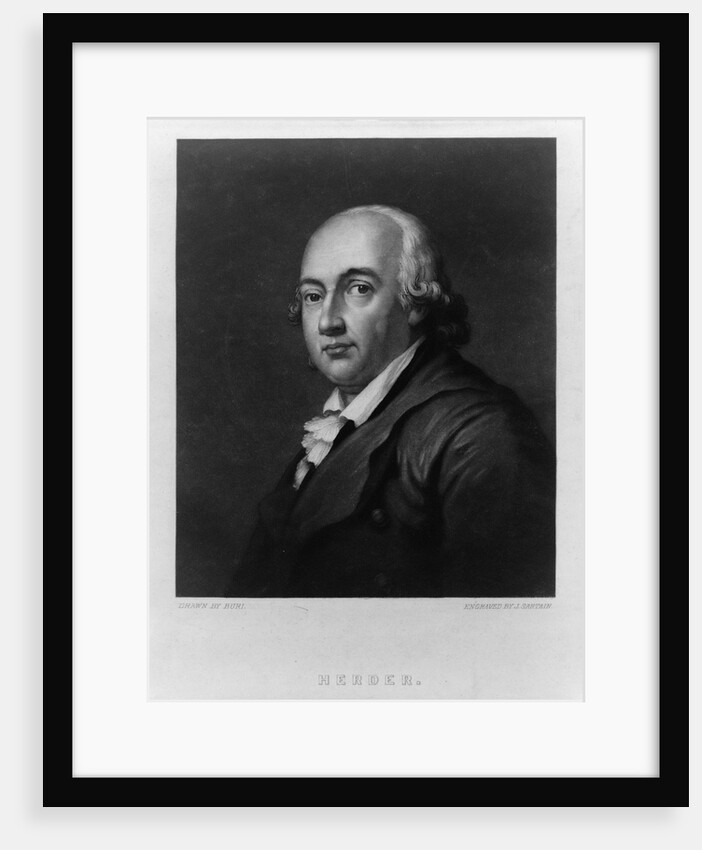 Portrait of Johann Gottfried Herder, Between 1828 and 1880 by John Sartain