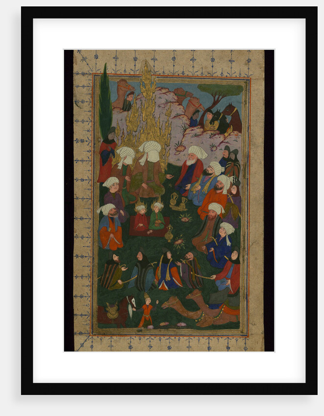 The Prophet Muhammad praying at the Kaaba, 17th century by Anonymous