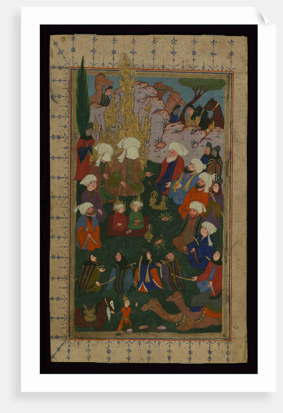 The Prophet Muhammad praying at the Kaaba, 17th century by Anonymous