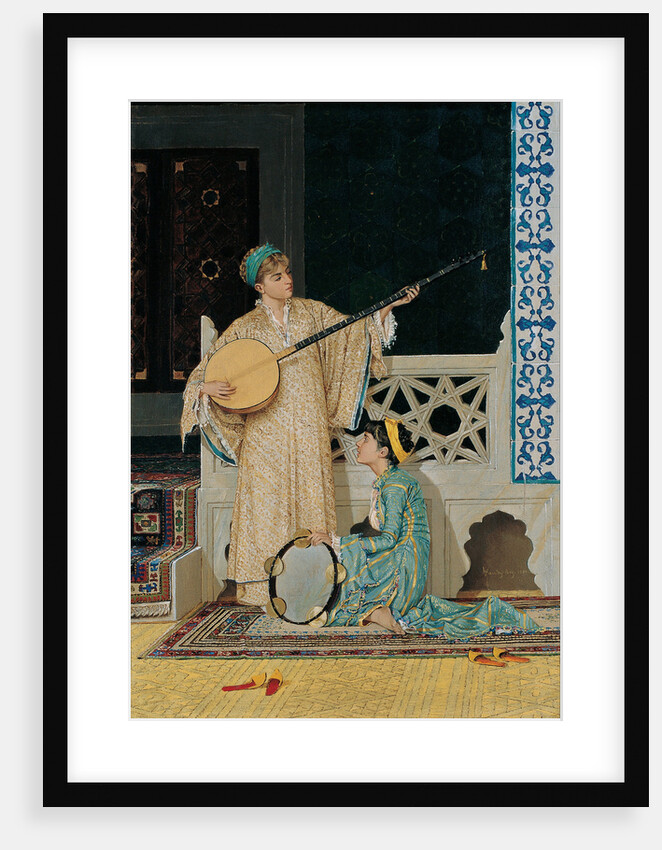Two Musician Girls, Second Half of the 19th cen by Osman Hamdi Bey