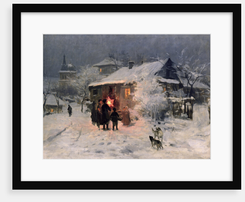 The Christmas carol in the Ukraine by Nikolai Kornilovich Pimonenko