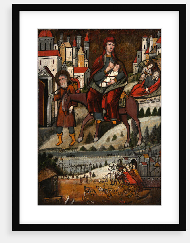 The Flight into Egypt, Early 17th cen by Russian icon