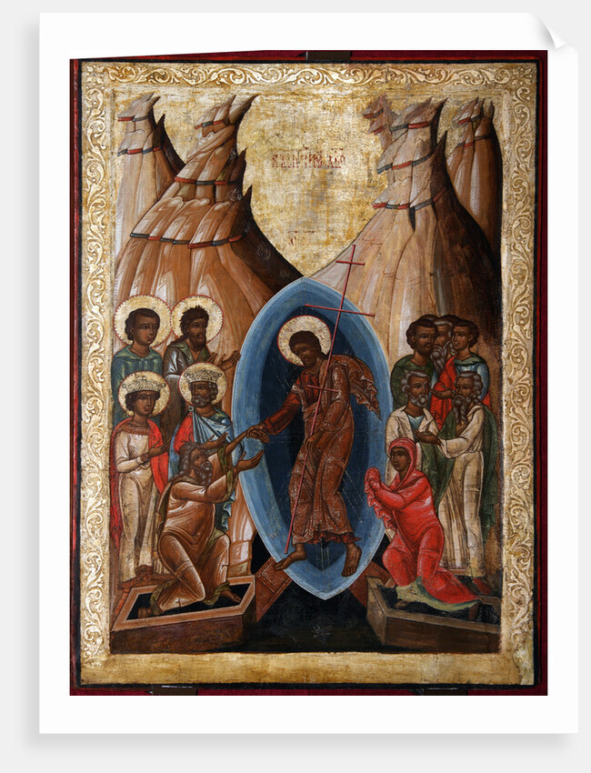 The Descent into Hell, Early16th cen by Russian icon