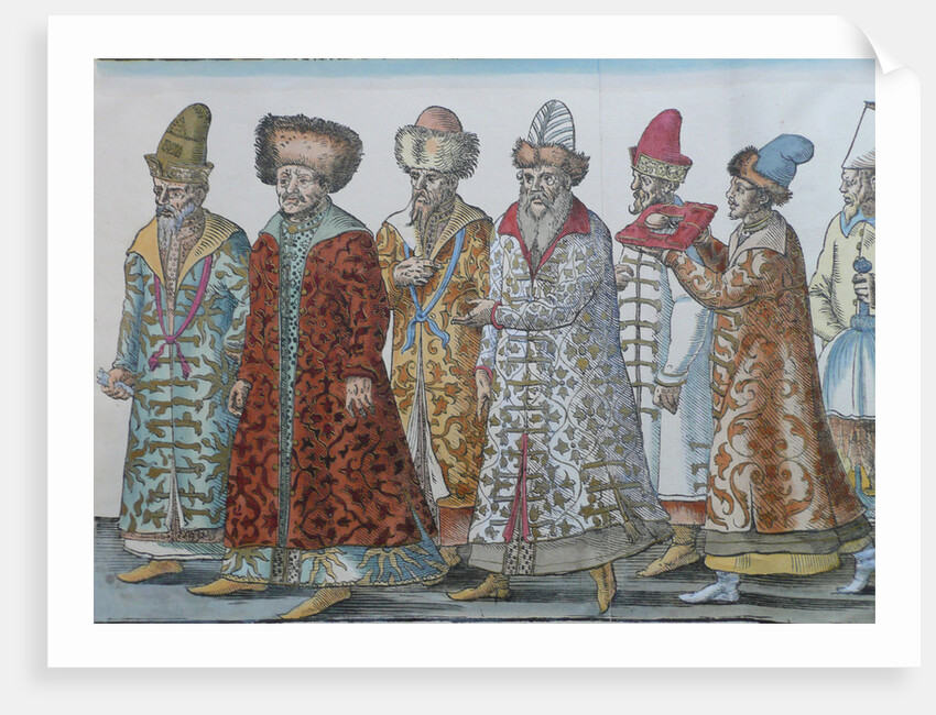 Portrait of Moscow Monarchs Ivan III, Vasili III Ivanovich, Ivan IV of Russia and entourage by Anonymous