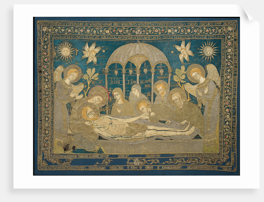 The Entombment (Altar embroidery), 1682 by Anonymous