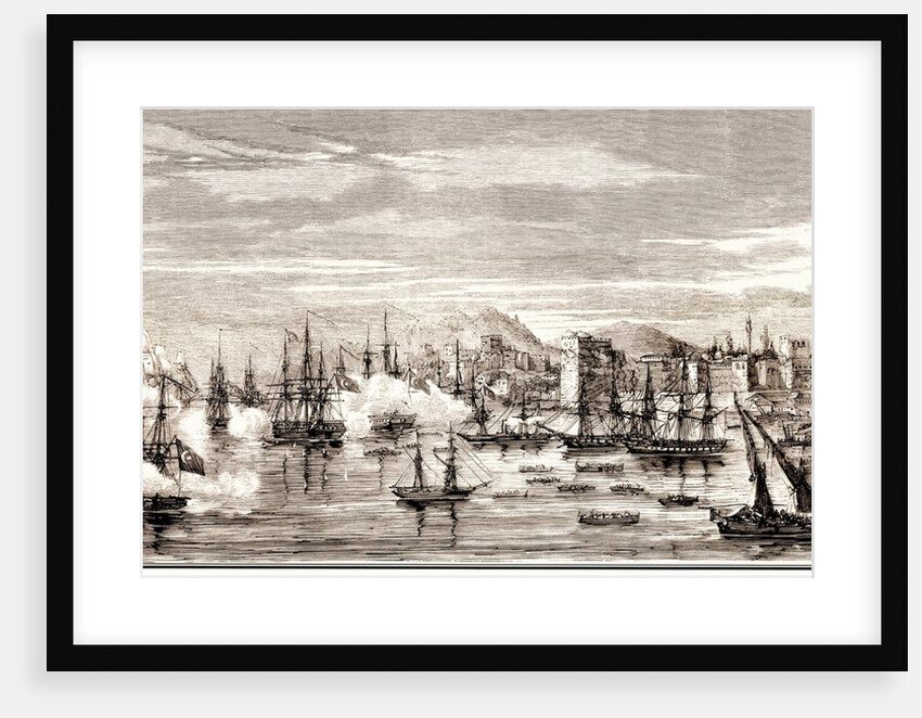 The Battle of Sinop on 30 November 1853, Mid of the 19th cen by Anonymous