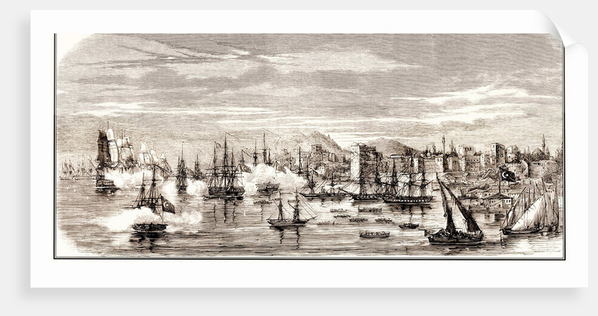The Battle of Sinop on 30 November 1853, Mid of the 19th cen by Anonymous