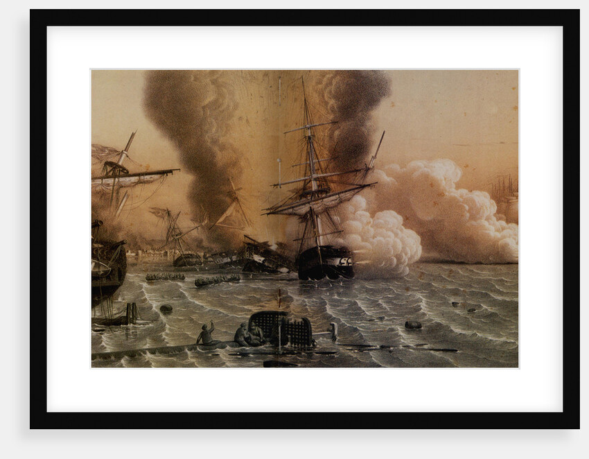 The Battle of Sinop on 30 November 1853, Mid of the 19th cen by Anonymous