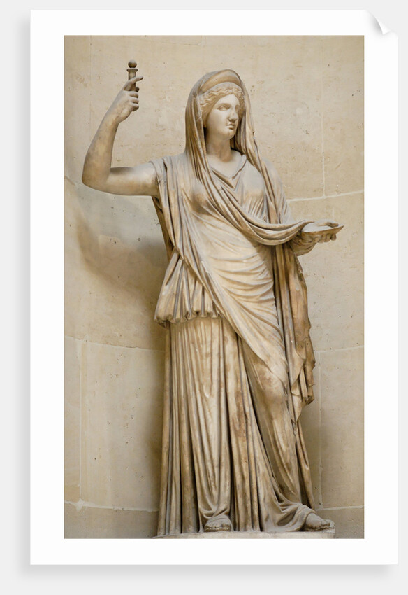 Hera Campana. Roman copy of an hellenistic original, 2th century BC by Classical sculpture Art of Ancient Rome