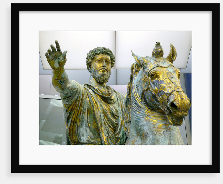 Equestrian statue of Marcus Aurelius, 161-180 by Classical sculpture Art of Ancient Rome