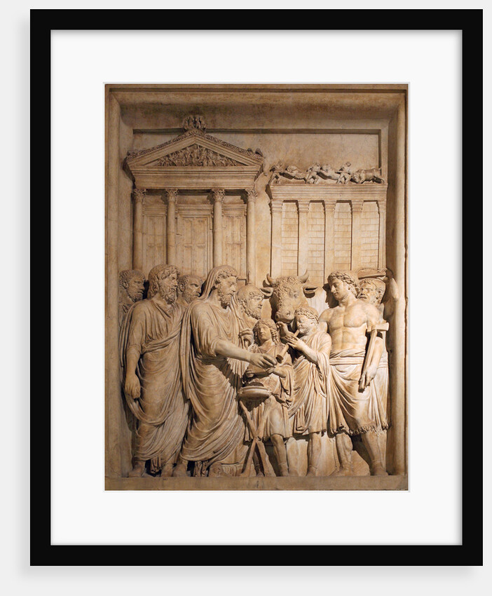 Marcus Aurelius and members of the Imperial family offer sacrifice in gratitude for success against Germanic tribes, ca 176-182 by Classical sculpture Art of Ancient Rome