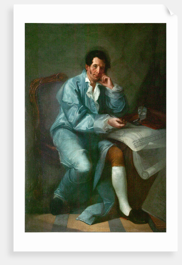 Portrait of the architect Jean-Baptiste Vallin de la Mothe by Anonymous