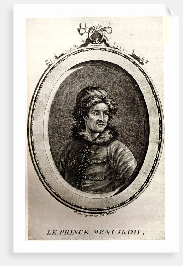 Portrait of Prince Alexander Danilovich Menshikov by Anonymous