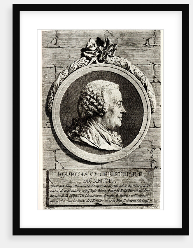 Portrait of Count Burkhard Christoph von Münnich by Anonymous
