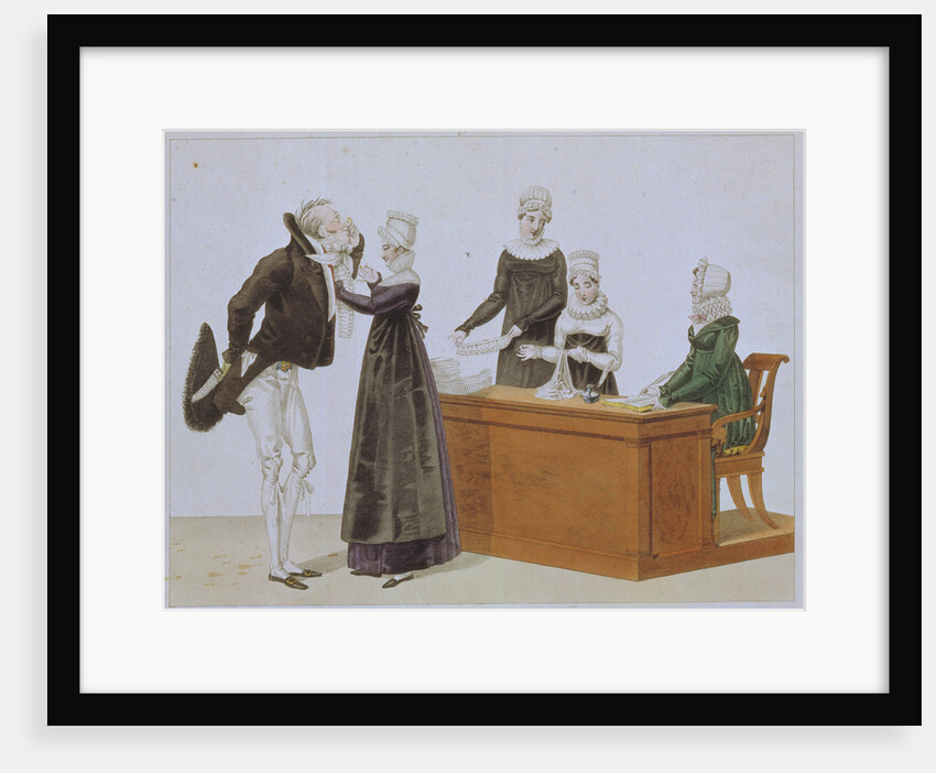 Trying on Jabot, c. 1815 by Anonymous