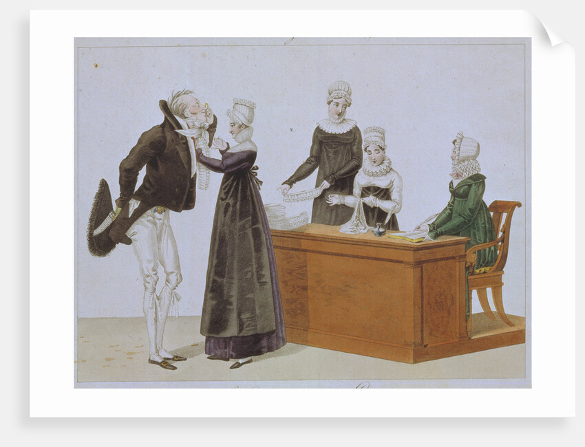 Trying on Jabot, c. 1815 by Anonymous