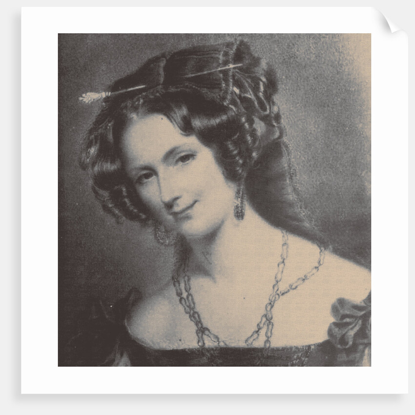 Portrait of Lady Catherine Caroline Montagu, wife of Count Alexandre Joseph Colonna-Walewski, 1830s by Anonymous