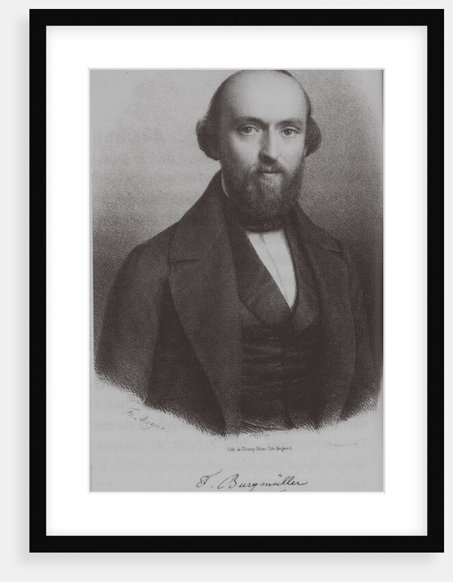 Portrait of the composer Johann Friedrich Franz Burgmüller, c. 1840 by Anonymous