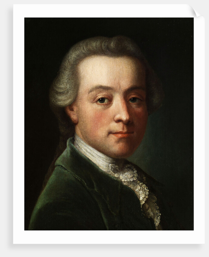 Portrait of the composer Wolfgang Amadeus Mozart (1756-1791) by Anonymous