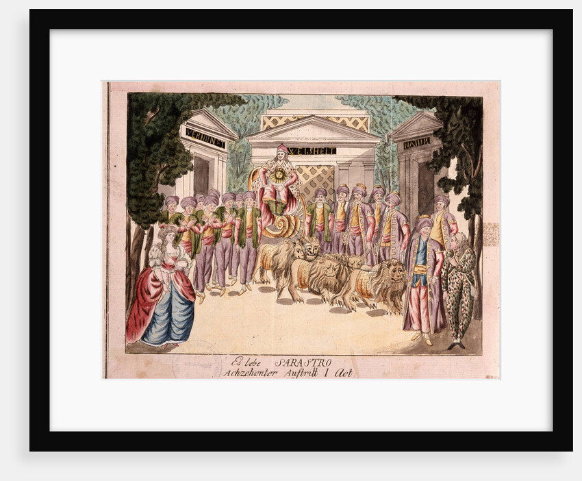Es lebe Sarastro. The premiere of The Magic Flute by Mozart, 1790s by Anonymous