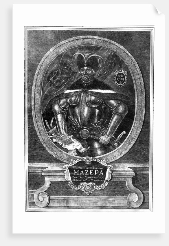 Portrait of the Hetman Ivan Mazepa, 1709 by Anonymous