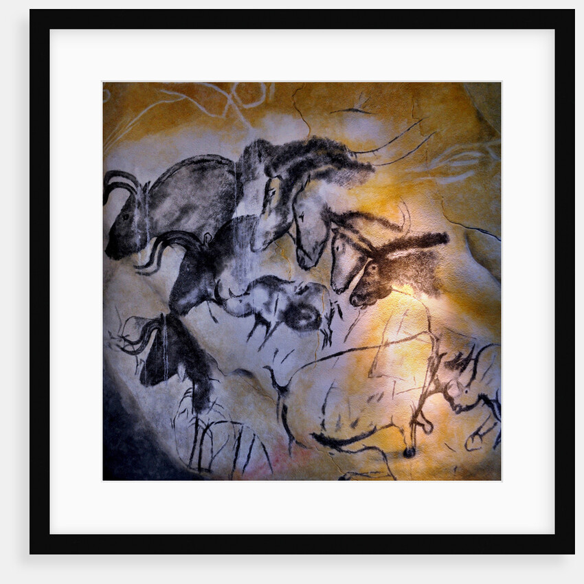 Painting in the Chauvet cave, 32,000-30,000 BC by Art of the Upper Paleolithic