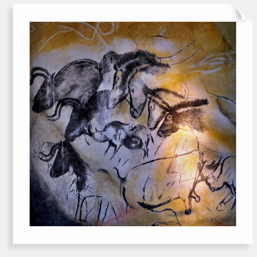 Painting in the Chauvet cave, 32,000-30,000 BC by Art of the Upper Paleolithic