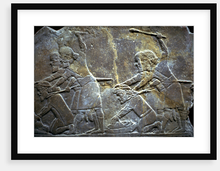Ashurbanipal at the Battle of Til-Tuba, 650-620 BC by Assyrian Art