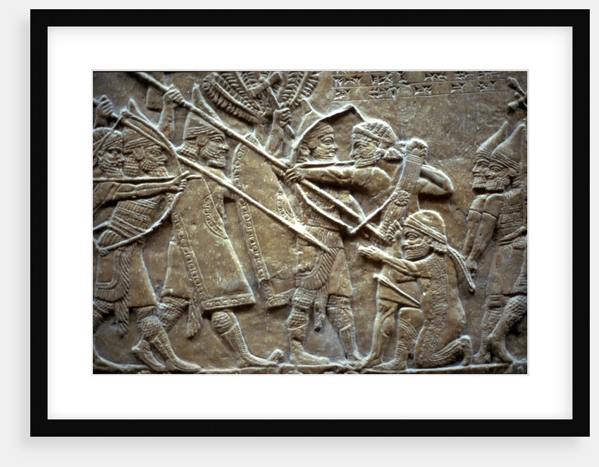 Ashurbanipal at the Battle of Til-Tuba, 650-620 BC by Assyrian Art